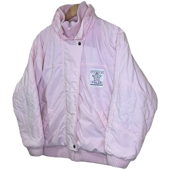 VTG 80s ALL AROUND THE WORLD CASUAL CLUB POLAR TRENDS Reversible Jacket - Picture 3 of 16